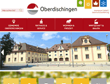 Tablet Screenshot of oberdischingen.de